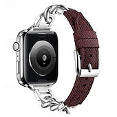 economico Cinturini per Apple Watch-Solo Loop Compatibile con Cinturino dell&#039;Apple Watch 38mm 40mm 41mm 42mm 44mm 45mm 49mm Da donna Regolabili Acciaio inossidabile Tessuto Cinturino di ricambio per iwatch Ultra 2 Series 9 8 7 SE 6 5 4