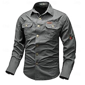 economico camicie western da uomo-Per uomo Animali SPIDER Camicie da lavoro Camicia occidentale Camicia da carico Manica lunga Vintage Occidentale Informale Sportivo Per uscire Inverno Primavera &amp; Autunno Collo ripiegabile Stampa