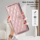 お買い得  サムスン用ケース-電話 ケース 用途 Zフリップ6 Z Flip 5 Z Flip 4 Z Flip 3 バックカバー スタンド付き ジッパ－ ストラップ付き レトロ風 TPU PUレザー