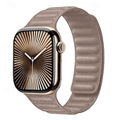 baratos Pulseiras de Apple Watch-Loop Solo Compatível com Pulseira Apple Watch 38mm 40mm 41mm 42mm 44mm 45mm 49mm Fecho Magnético Ajustável Silicone pulseira de substituição para iwatch Ultra 2 Series 9 8 7 SE 6 5 4 3 2 1