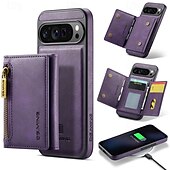 billige Andre telefonetuier-telefon Etui Til Pixel 9 Pro Pixel 9 Pro XL Pixel 8 Pro Pixel 8 Pixel 9 Bakdeksel med stativ Avtagbar Magnetisk Kontor / Bedrift TPU PU lær