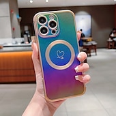 お買い得  iPhone用ケース-電話 ケース 用途 iPhone 16 Pro Max プラス iPhone 15 プロマックスプラス iPhone 14 13 12 Pro Max Plus iPhone 14 Pro Max iPhone 13 12 Pro Max バックカバー 磁石バックル ワイヤレス充電をサポート 耐衝撃 レトロ風 TPU 仕上げ