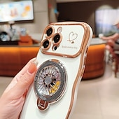 Недорогие Чехлы для iPhone-телефон Кейс для Назначение iPhone 16 Про Макс Плюс Айфон 15 Про Макс Плюс iPhone 14 13 12 11 Pro Max Plus Кейс на заднюю панель со стендом Защита от удара Ретро ТПУ ПК