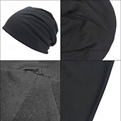 abordables Gorro-Hombre Unisexo Sombrero de Beanie Sombreros de invierno Gorros 骷髅头毛线帽 Sombrero tejido Negro Azul Marino Oscuro Poliéster De Punto Acogedor Ropa Cotidiana Noche Color sólido/liso Templado
