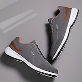 economico Sneakers da uomo-scarpe da ginnastica sportive casual da uomo color cuoio con suola ammortizzata e design allacciato – comode scarpe da passeggio per tutti i giorni