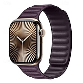 baratos Pulseiras de Apple Watch-Loop Solo Compatível com Pulseira Apple Watch 38mm 40mm 41mm 42mm 44mm 45mm 49mm Fecho Magnético Ajustável Silicone pulseira de substituição para iwatch Ultra 2 Series 9 8 7 SE 6 5 4 3 2 1