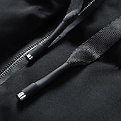 halpa Gilets-Miesten Puffer Vest Pehmustettu Liivi Gilet Tikattu liivi Päivittäin Deitti Loma Muoti Vapaa-aika Syystalvi Tasku Polyesteri Pidä lämpimänä Mukava Tavallinen Vetoketju Hupullinen Normaali Musta