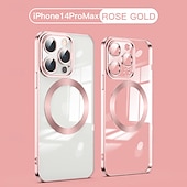 お買い得  iPhone用ケース-電話 ケース 用途 iPhone 16 Pro Max プラス iPhone 15 プロマックスプラス iPhone 14 13 12 11 Pro Max Plus iPhone 14 Pro Max iPhone 13 12 11 Pro Max バックカバー 磁石バックル ワイヤレス充電をサポート 耐衝撃 レトロ風 TPU 仕上げ