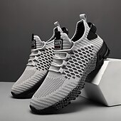 baratos Ténis para Homem-tênis esportivos respiráveis verde neon masculino – tênis de corrida de malha leve com sola acolchoada
