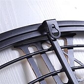 baratos Decoração de Parede-relógios de parede criatividade relógio de metal roma decoração relógios ferro forjado redondo arte relógio de parede grande relógio de parede para restaurantes e cafés relógio de parede de metal 60cm