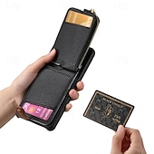 cheap Other Phone Case-Phone Case For Pixel 9 Pro Pixel 9 Pro XL Pixel 8 Pro Pixel 8 Pixel 7 Pixel 7 Pro Pixel 6 Pixel 6 Pro Back Cover with Stand Holder Ring Holder Zipper Retro TPU PU Leather