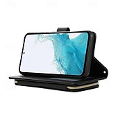 cheap Samsung Cases-Phone Case For S24 Ultra S24 Plus S24 S24 FE S23 S22 S21 S20 Ultra Plus FE A55 A35 A25 A15 5G A54 A34 A14 A73 A53 A33 A23 A13 A72 A52 A32 A22 A12 A51 Flip Cover with Stand Holder Zipper with Wrist