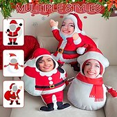 voordelige Gepersonaliseerde geschenken-onregelmatige kerstkussens&amp;amp;kussens gepersonaliseerd cadeau foto sneeuwman, kerstman, aangepaste cadeau-ideeën in verschillende maten met inzetstuk