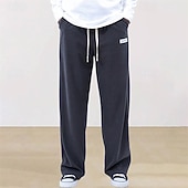 abordables Pierna Recta-Hombre Pantalones de Deporte Pantalones deportivos Pantalones Pantalones de Pana Pantalones deportivos de pierna recta Correa Bolsillo Cintura elástica Plano Comodidad Diario Deporte Moda Casual