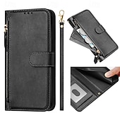 cheap iPhone Cases-Phone Case For iPhone 16 Pro Max Plus iPhone 15 Pro Max Plus iPhone 14 13 12 11 Pro Max Plus iPhone 14 Pro Max iPhone 13 12 11 Pro Max Back Cover with Stand Holder Zipper Support Wireless Charging