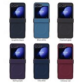 halpa Samsung-kotelot-puhelin Etui Käyttötarkoitus Z-kääntö 7 Z Flip 6 Z Flip 5 Z Flip 4 Z Flip 3 Takakuori Magneetti Tukee langatonta latausta Iskunkestävä Retro Hiilikuitu Pinnoitus