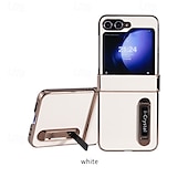 お買い得  サムスン用ケース-電話 ケース 用途 Zフリップ6 Z Flip 5 Z Flip 4 Z Flip 3 ウォレットカードケース スタンド付き 耐衝撃 レトロ風 仕上げ PUレザー