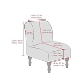 cheap Armchair Cover &amp; Armless Chair Cover-Velvet Accent Chair Covers Luxury High Stretch Armless Chair Slipcovers for Large Chairs, Removable Furniture Protector for Living Dining Room Hotel