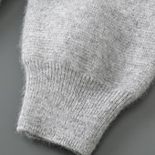 billiga Herrarnas Elite Tröjor &amp; Koftor-Herr Blixtlåströja Sticka Dragkedja Ensfärgat Huva Stickat Elegant Skola Träning Kläder Biskop Höst Vinter Svart Vit S M L