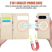 זול תיק טלפון אחר-טלפון מגן עבור Pixel 8 Pro Pixel 8 Pixel 7 Pixel 7 Pro כיסוי אחורי עם מעמד מגנטי עם שרוך רטרו TPU עור PU