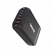 economico Cavi e adattatori-Caricabatterie rapido gan fast charge 3.0 usb tipo c da 160w, caricabatterie mobile a 6 porte usb tipo c pd comodo da trasportare, caricabatterie per tablet