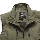お買い得  ベスト-男性用 ハイキング ベスト 春 秋 アウトドア 快適 高通気性 ベスト 狩猟 釣り 登山 ブラック アーミーグリーン ダークブルー カーキ色 グレー