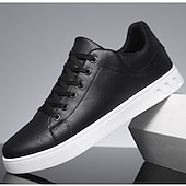economico Sneakers da uomo-sneakers casual da uomo marroni con lacci - design minimalista con suola bianca, comfort quotidiano