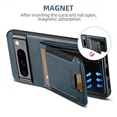 זול תיק טלפון אחר-טלפון מגן עבור Pixel 9 Pro Pixel 9 Pro XL Pixel 8 Pro Pixel 8 פיקסל 9 Pixel 7 Pixel 7 Pro Pixel 6 Pixel 6 Pro כיסוי אחורי עם מעמד חריץ לכרטיס עמיד בזעזועים רטרו TPU PC עור PU