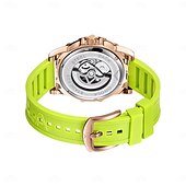 abordables Relojes mecánicos-Reloj de hombre ONOLA lujo moda de alta calidad hueco automático mecánico impermeable reloj de pulsera de silicona