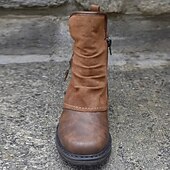 cheap Footwear-Medieval Renaissance Shoes Fancy Dress Men's Women's Unisex Viking Halloween Carnival Masquerade Party / Evening LARP Ren Faire Adults' Shoes Fall &amp; Winter