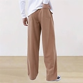 abordables Pierna Recta-Hombre Pantalones de Deporte Pantalones deportivos Pantalones Pantalones de Pana Pantalones deportivos de pierna recta Correa Bolsillo Cintura elástica Plano Comodidad Diario Deporte Moda Casual