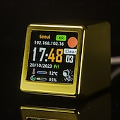 economico Computer e ufficio-orologio portatile intelligente wifi stazione meteo display meteo temperatura umidità orologio decorazioni da tavolo