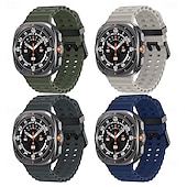 baratos Pulseiras de relógio Samsung-4 pacotes Pulseiras de Relógio para Samsung Assistir Ultra Silicone Substituição Alça Ajustável Banda do Oceano Pulseira
