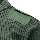 preiswerte Herrenpullover-Herren Pullover Kaschmir Kaschmirpullover Strickpullover Gerippt Grobstricken Stricken Standard Strick Glatt V Ausschnitt Modisch Brautkleider schlicht Freizeitskleidung Verabredung Bekleidung Herbst