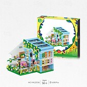 cheap Building Toys-Mini City Shop Street View Building Blocks Model SetSimulation Architecture Collection Particle Construction Building Bricks ToyHome Decoration
