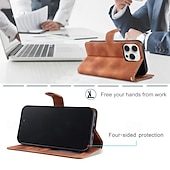 cheap iPhone Cases-Phone Case For iPhone 16 Pro Max Plus iPhone 15 Pro Max Plus iPhone 14 13 12 11 Pro Max Plus Mini iPhone 14 Pro Max iPhone 13 12 11 Pro Max Flip Cover with Stand Holder Magnetic with Wrist Strap Retro