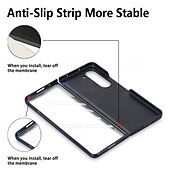 お買い得  サムスン用ケース-電話 ケース 用途 Zフォールド6 Z Fold 5 Z Fold 4 バックカバー スタンド付き とスクリーンプロテクター 磁石バックル レトロ風 TPU PUレザー