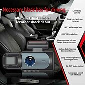 abordables DVR pour voiture-K3 1080p Nouveau design / HD / Surveillance à 360 ° DVR de voiture 150 Degrés Grand angle 2 pouce IPS Dash Cam avec Wi-Fi / Vision nocturne / Enregistrement en Boucle 4 LED infrarouge Enregistreur de