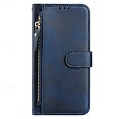 cheap iPhone Cases-Phone Case For iPhone 16 Pro Max Plus iPhone 15 Pro Max Plus iPhone 14 13 12 11 Pro Max Plus iPhone 14 Pro Max iPhone 13 12 11 Pro Max Back Cover with Stand Holder Zipper Support Wireless Charging