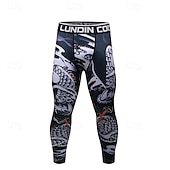 cheap Running Pants &amp; Tights-Men&#039;s Running Tights Leggings Compression Tights Leggings Patchwork Base Layer Outdoor Sports &amp; Outdoor Athletic Fall Quick Dry Soft Compression Sweat wicking Power Flex Marathon Running Workout