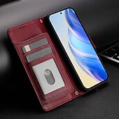 お買い得  サムスン用ケース-電話 ケース 用途 S24 S24 Ultra Plus S23 S22 S21 S20 Ultra Plus FE A55 A35 A25 A15 5G A54 A34 A14 A73 A53 A33 A23 A13 A72 A52 A32 A22 A12 A21s S25ウルトラ バックカバー スタンド付き ジッパ－ ワイヤレス充電をサポート レトロ風 TPU PUレザー