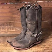 abordables Calzado-Retro Antiguo Medieval Renacimiento Zapatos bota vaquera Botas planas de jazz Feria del Renacimiento Pirata élfico Remache Hombre Mujer Pirata Steampunk Víspera de Todos los Santos Carnaval Mascarada