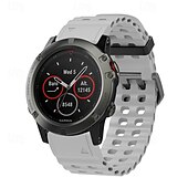 cheap Garmin Watch Bands-Watch Band for Garmin Fenix 8 47mm 51mm 7X 6 6X Pro Epix Pro Instinct 2X Approach S70 S62 S60 Forerunner 955 945 Epix Marq Descent Quatix 22mm 26mm Silicone Replacement  Strap Quick Fit Adjustable