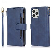 cheap iPhone Cases-Phone Case For iPhone 16 Pro Max Plus iPhone 15 Pro Max Plus iPhone 14 13 12 11 Pro Max Plus iPhone 14 Pro Max iPhone 13 12 11 Pro Max Flip Cover with Stand Holder with Wrist Strap Card Slot Retro