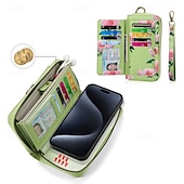 tanie Etui do iPhone&#039;ów-telefon Kılıf Na iPhone&#039;a 16 Pro Max Plusa iPhone&#039;a 15 Pro MaxPlus iPhone 14 13 12 11 Pro Max Plus Mini iPhone 14 Pro Max iPhone 13 12 11 Pro Max Osłona tylna Etui na karty portfela Zamek z paskiem