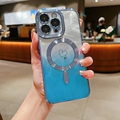 abordables Carcasas iPhone-teléfono Funda Para iPhone 16 Pro Max Plus iPhone 15 Pro Max Plus iPhone 14 13 12 11 Pro Max Plus iPhone 14 Pro Max iPhone 13 12 11 Pro Max Funda Trasera Magnética Soporte de carga inalámbrica