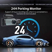 abordables DVR pour voiture-K3 1080p Nouveau design / HD / Surveillance à 360 ° DVR de voiture 150 Degrés Grand angle 2 pouce IPS Dash Cam avec Wi-Fi / Vision nocturne / Enregistrement en Boucle 4 LED infrarouge Enregistreur de