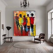 preiswerte Abstrakte Gemälde-Ölgemälde mit Strukturporträt, handgemaltes Frauenporträt auf Leinwand, handgefertigtes Ölgemälde mit Liebespaaren, handgefertigte Wandkunst, moderne Deko-Ideen, Gemälde für Ihr Zuhause und Büro,