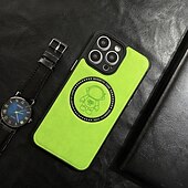 economico Cover per iPhone-telefono Custodia Per iPhone 15 14 Pro Max Plus iPhone 13 12 11 Pro Max Copertura Posteriore Magnetico Supporta la Ricarica Wireless Resistente agli urti Retrò TPU Pelle PU