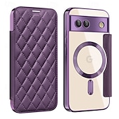 お買い得  その他のスマホケース-電話 ケース 用途 ピクセル9プロ ピクセル9プロXL ピクセル9 バックカバー 磁石バックル ワイヤレス充電をサポート カード挿入口 レトロ風 TPU PUレザー